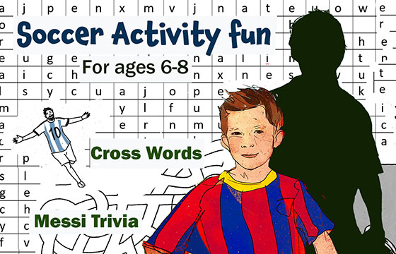 Soccer activity book Soccer activity book