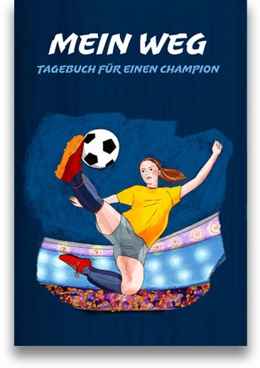 Fußball-Journal für Mädchen