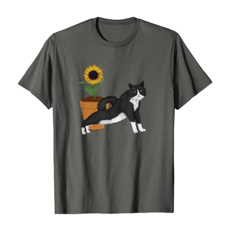 Cat with sunflower Tshirt