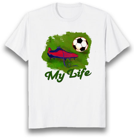 football is my life tshirt