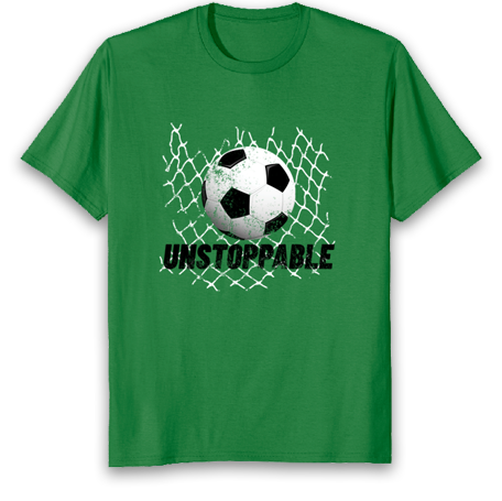 tee-shirt inarrêtable-soccer pour les garçons